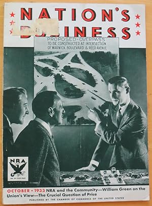 Imagen del vendedor de Nation's Business: A Magazine for Business Men, October 1933 a la venta por Washington Square Autographed Books