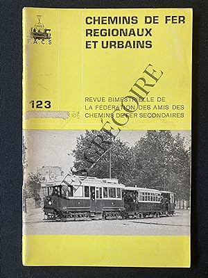 CHEMINS DE FER REGIONAUX ET URBAINS-N°123 III-1974