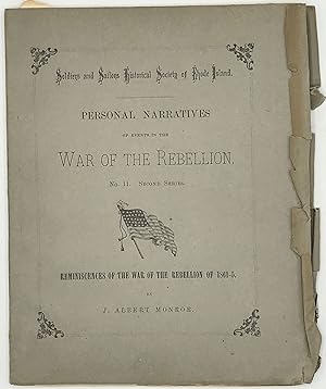 Imagen del vendedor de Reminiscences of the War of the Rebellion of 1861-5 a la venta por Bartleby's Books, ABAA