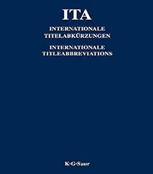 Image du vendeur pour ITA - Internationale Titelabkrzungen P - Z mis en vente par Versandbuchhandlung Kisch & Co.