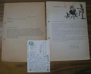 1 maschinenschriftlicher Brief von Markschiess an das Berliner Antiquariat Carl Wegner, betreffen...