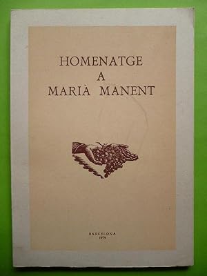 Immagine del venditore per HOMENATGE A MARI MANENT. venduto da Carmichael Alonso Libros