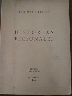 Bild des Verkufers fr Historias personales zum Verkauf von La Leona LibreRa