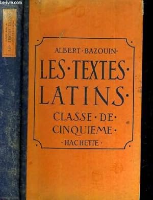 Seller image for LES TEXTES LATINS - CLASSES DE 5me - PROGRAMMES DE 1931 / TEXTE EN LATIN. for sale by Le-Livre