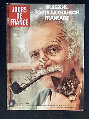 JOURS DE FRANCE-N°1401-DU 7 AU 13 NOVEMBRE 1981-GEORGES BRASSENS