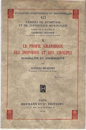 Seller image for Le Profil Graphique des Individus et des Groupes : Normalit et Anormalit for sale by Mike's Library LLC