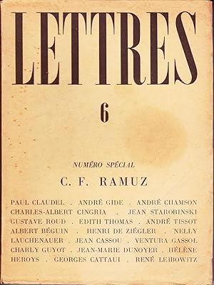 Revue LETTRES