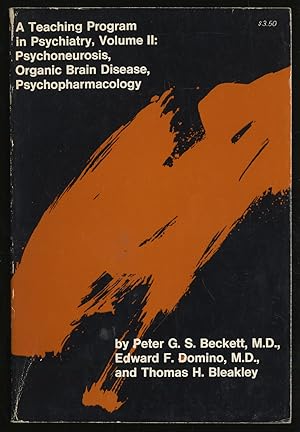 Bild des Verkufers fr A Teaching Program in Psychiatry, Volume I: Schizophrenia, paranoid Conditions, Depression and Volume IIi: Psychoneurosis, Organic Brain Disease, Psychopharmacology zum Verkauf von Between the Covers-Rare Books, Inc. ABAA