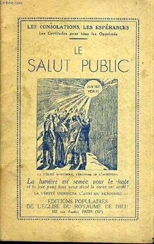 Seller image for LE SALUT PUBLIC for sale by Le-Livre