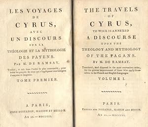 Bild des Verkufers fr LES VOYAGES DE CYRUS / THE TRAVELS OF CYRUS. To which is annexed a Discourse upon the Theology and Mythology of the Pagans. Translated, and disposed in the most convenient order, for the greater improvement of those who apply themselves to the French and English Languages. zum Verkauf von studio bibliografico pera s.a.s.