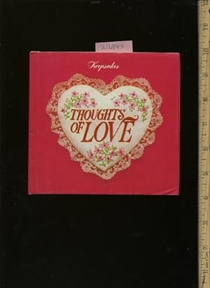Image du vendeur pour Keepsakes : Thoughts of Love [illustrated Poetry, Tokes of Love and affection, gift, Keepsake, Memento, lovely, loving] mis en vente par GREAT PACIFIC BOOKS