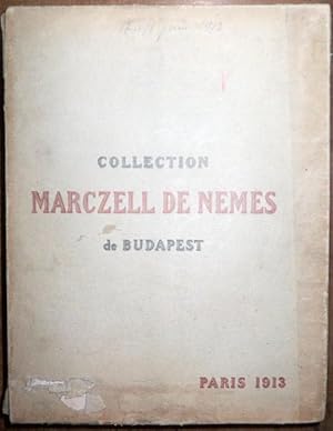 Bild des Verkufers fr Collection Marczell de Nemes de Budapest. Catalogue des tableaux anciens des coles de XIVe, XVe, XVIe, XVIIe, XVIIIe et XIXe sicles. Oeuvres capitales de Greco, Goya, Rembrandt, F. Hals, Le Tintoret. Galerie Manzi, Joyant, 17 et 18 juin 1913 zum Verkauf von Des livres autour (Julien Mannoni)