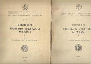 Immagine del venditore per Repertorio de bibliografia arqueologica Valenciana 2 tomos venduto da Libreria Sanchez