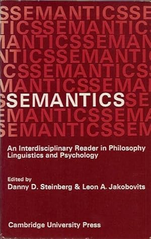 Immagine del venditore per Semantics_ An Interdisciplinary Reader in Philosophy, Linguistics and Psychology venduto da San Francisco Book Company