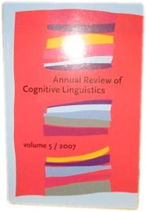 Immagine del venditore per Annual Review of Cognitive Linguistics, Volume 5 venduto da PsychoBabel & Skoob Books