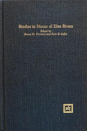 Seller image for Studies in Honor of Elias Rivers for sale by School Haus Books