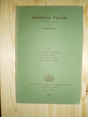 Bild des Verkufers fr Krishna Tulas (Ocimum sanctum) : A Monograph zum Verkauf von Expatriate Bookshop of Denmark