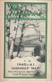 Seller image for New Hampshire 1940-41 Highway Map for sale by Monroe Bridge Books, MABA Member
