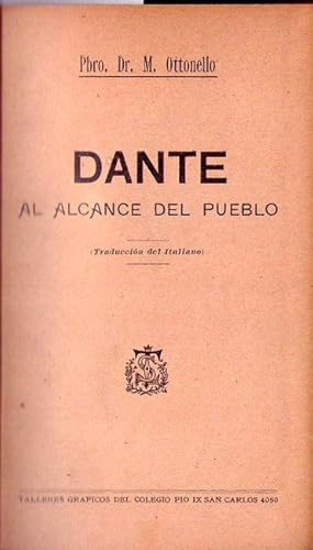 DANTE AL ALCANCE DEL PUEBLO. Traducción del italiano