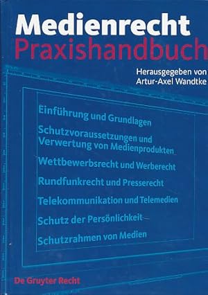 Bild des Verkufers fr Medienrecht. Praxishandbuch. Red. Kirsten-Inger Whrn. zum Verkauf von Fundus-Online GbR Borkert Schwarz Zerfa