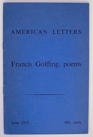 Seller image for American letters for sale by Jeff Hirsch Books, ABAA