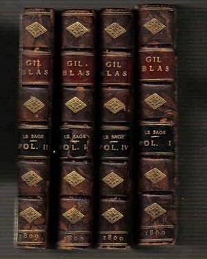 Seller image for The Adventures of Gil Blas of Santillane in 4 Volumes for sale by K. L. Givens Books