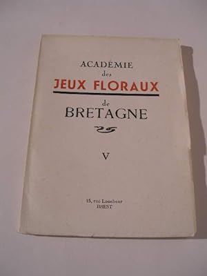 ACADEMIE DES JEUX FLORAUX DE BRETAGNE , PALMARES 1960