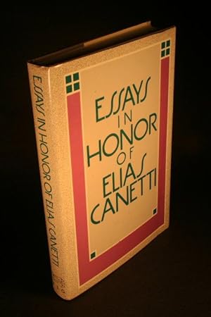 Immagine del venditore per Essays in Honor of Elias Canetti. Translated by Michael Hulse venduto da Steven Wolfe Books