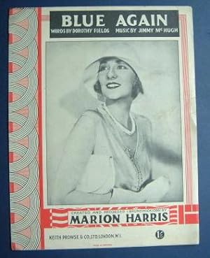 Blue Again - Created & Recorded By Marion Harris - Sheet Music