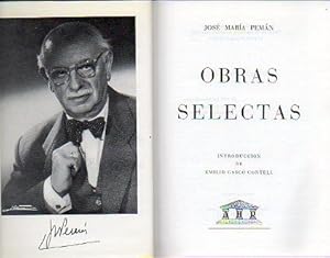 Bild des Verkufers fr OBRAS SELECTAS. POESA. ROMANCE DEL FANTASMA Y DOA JUANITA. LUISA, EL PROFESOR Y YO. EL HORIZONTE Y LA ESPERANZA. EL DIVINO IMPACIENTE. CALLADOS COMO MUERTOS. EDIPO. DE DOCE CUALIDADES DE LA MUJER. EL "SNECA". ARTCULOS. Introduccin de Emilio Gasc Contell. 2 ed. zum Verkauf von angeles sancha libros