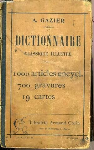 Bild des Verkufers fr DICTIONNAIRE CLASSIQUE ILLUSTRE zum Verkauf von Le-Livre