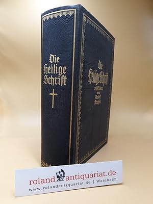 Bild des Verkufers fr Die Bibel oder die ganze Heilige Schrift des Alten u. Neuen Testaments nach der deutschen bersetzung D. Martin Luthers. Neu durchgesehen nach dem vom Deutschen Evangelischen Kirchenausschu genehmigten Text. Mit Bildern von Rudolf Schfer zum Verkauf von Roland Antiquariat UG haftungsbeschrnkt