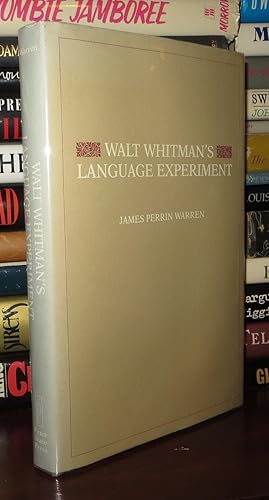 Immagine del venditore per WALT WHITMAN'S LANGUAGE EXPERIMENT venduto da Rare Book Cellar