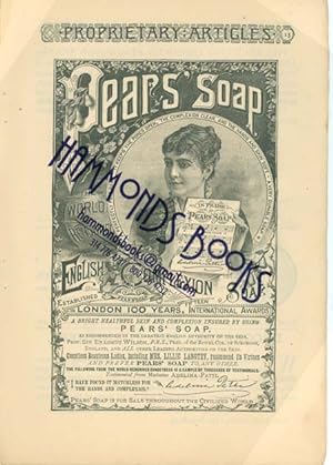 Seller image for Advertisement for Pears Soap for sale by Hammonds Antiques & Books