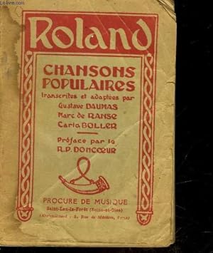 Seller image for ROLAND - CHASONS POPULAIRES for sale by Le-Livre