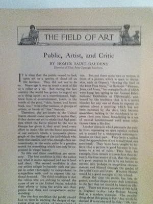 Seller image for Public, Artist, And Critic for sale by Legacy Books II
