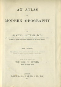 An Atlas of Modern Geography. New Edition, with additional maps, and with corrections from the go...