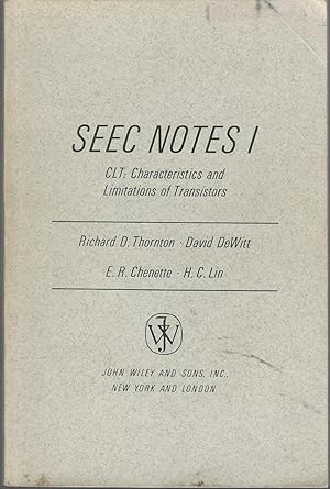 Image du vendeur pour SEEC NOTES 1 CLT: Characteristics and Limitations of Transistors mis en vente par Dorley House Books, Inc.