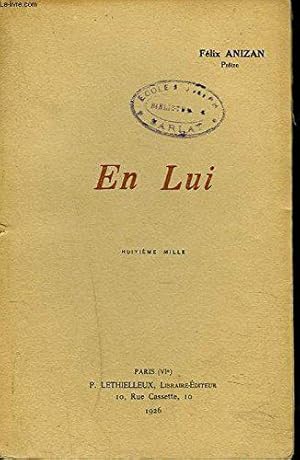 Seller image for En Lui for sale by JLG_livres anciens et modernes