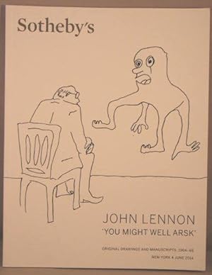 John Lennon: 'You Might Well Arsk'; Original Drawings & Manuscripts 1964-65.