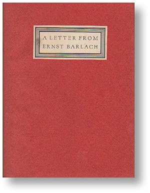 Bild des Verkufers fr A Letter from Ernst Barlach zum Verkauf von Lorne Bair Rare Books, ABAA