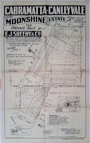 Cabramatta-Canley Vale Moonshine Estate for Private Sale by E.J. Sheehy & Co. with all lots avail...
