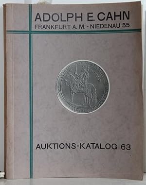 Versteigerungs-Katalog 63: Rheinische Sammlung von Münzen des Mittelalters und der Neuzeit. II. T...