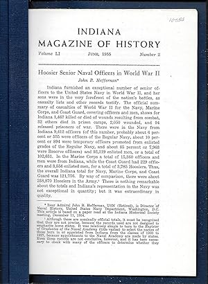 Seller image for HOOSIER SENIOR NAVAL OFFICERS IN WORLD WAR II. for sale by Legacy Books