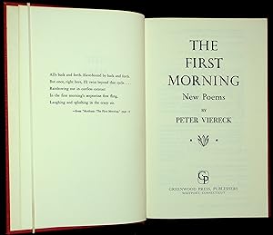 The First Morning: new poems.