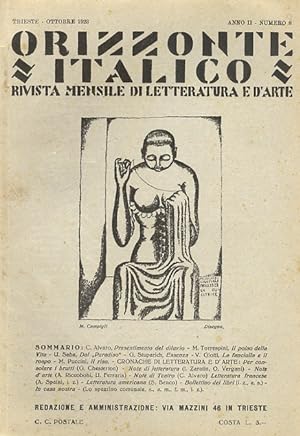 ORIZZONTE Italico. Rivista mensile di letteratura e d'arte. Anno II. Numero 9. Ottobre 1923.