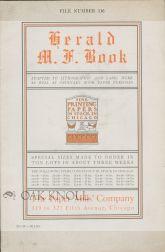 Seller image for HERALD M.F. BOOK, ADAPTED TO LITHOGRAPHIC AND LABEL WORK AS WELL AS ORDINARY BOOK PAPER PURPOSES for sale by Oak Knoll Books, ABAA, ILAB