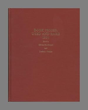 Bild des Verkufers fr Book Prices: Used and Rare, 1994 - 1st Edition/1st Printing zum Verkauf von Books Tell You Why  -  ABAA/ILAB