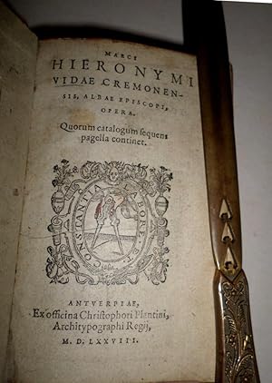 Seller image for Marci Hieronymi Vidae Cremonensis, Opera. Qurum catalogum sequens pagella continet. for sale by Librera Anticuaria Antonio Mateos