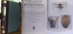 Image du vendeur pour Fortschritte auf dem Gebiete der Rntgenstrahlen. 55. Band 1937, 1. Halbjahr. Enthalten sind die Hefte 1 - 6 aus dem Zeitraum Januar 1937 - Juni 1937. Organ der Deutschen Rntgen-Gesellschaft, der Vereinigung Deutscher Rntgenologen und Radiologen in der tschechoslowakischen Republik, der Moskauer Rntgengesellschaft (fr das Ausland), der Rntgenvereinigungen in Budapest, Wien. UND: Beiheft (Kongreheft): Verhandlungen der Deutschen Rntgen-Gesellschaft Band 30: Tagung (Zwischentagung) als Abteilung 22 der Gesellschaft Deutscher Naturforscher und rzte vom 21. bis 24.9.1936 in Dresden, 52 Seiten mit 22 Abbildungen. mis en vente par Antiquariat Carl Wegner